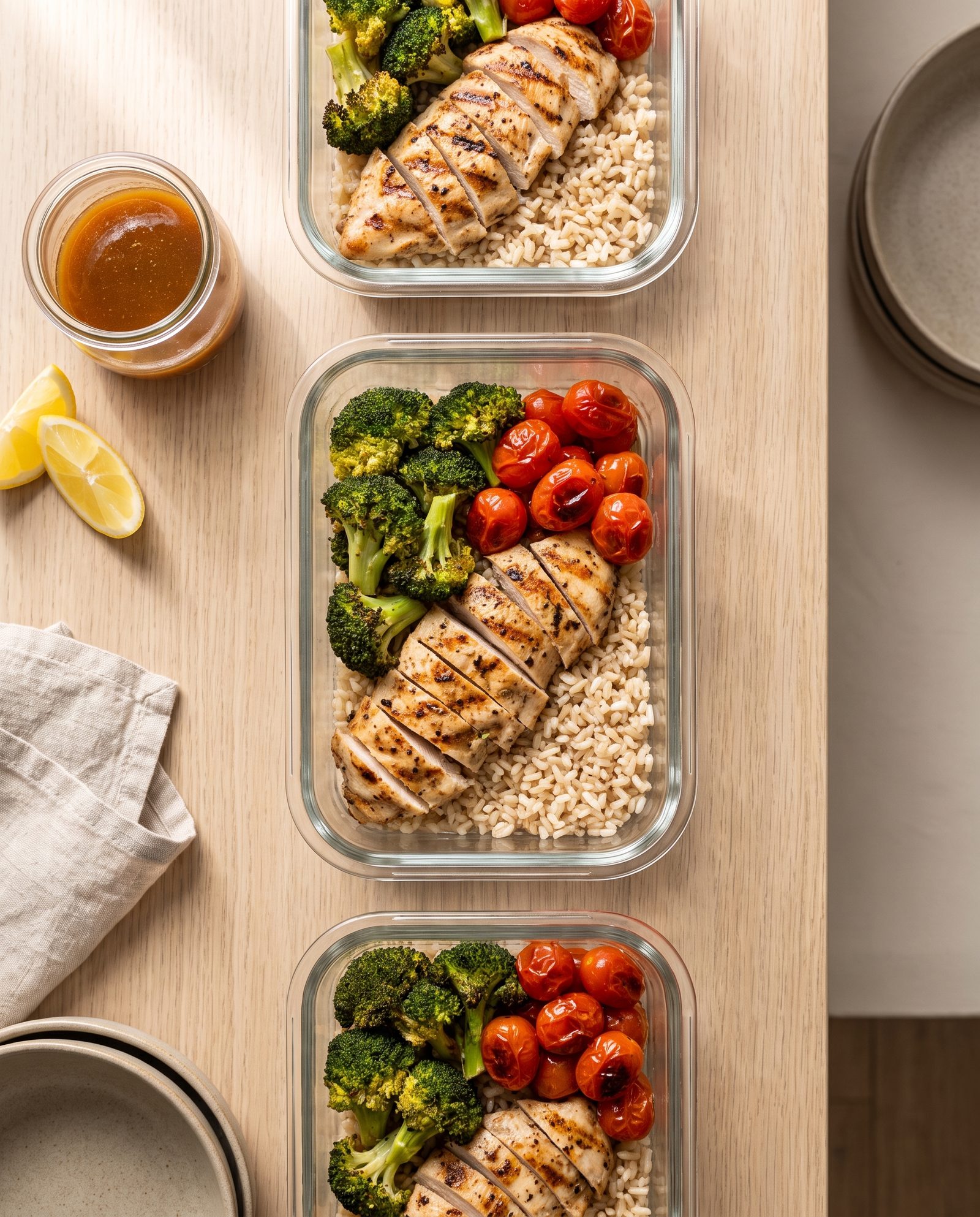 High Protein Meal Prep (AI illustration)